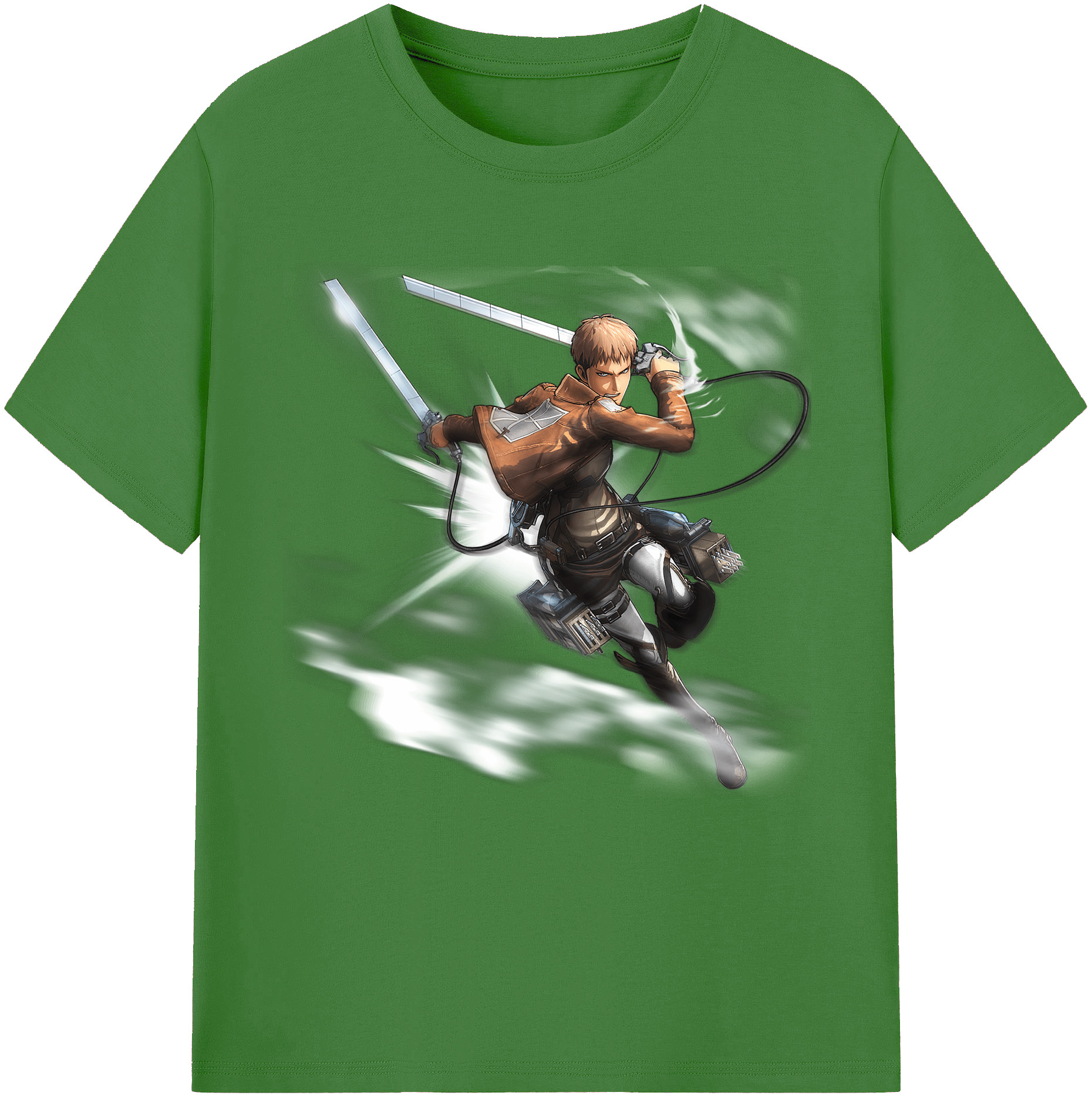 （画像用） 進撃の巨人 ジャン・キルシュタイン Attack on Titan Jean Kirstein レディースカジュアルプリントTシャツ（綿100％）